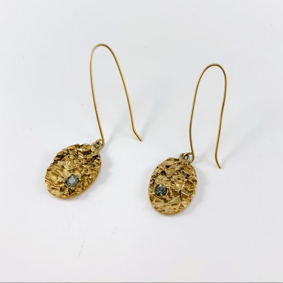 KENNETH COLE Gold And Crystal Drop Earrings - Picture 5 of 7